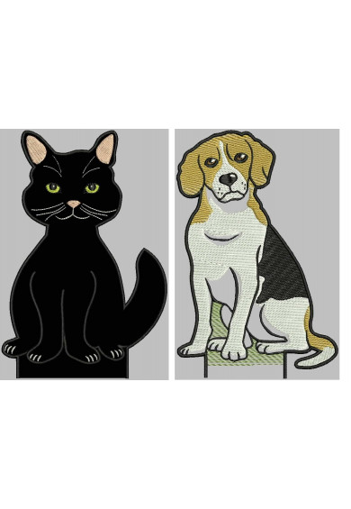 Set005 - Cat and dog door holders